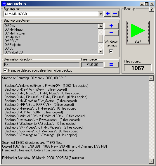 Download mdBackup 3.2.65 installer (1603 KB)